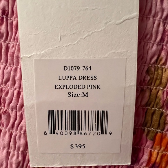 LoveShackFancy dress that is Brand New with tags. Pink with varied patterns. - Picture 5 of 5